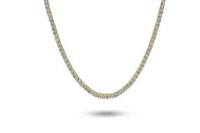 14K Lab Diamond Tennis Chain| Yellow Gold | White Gold