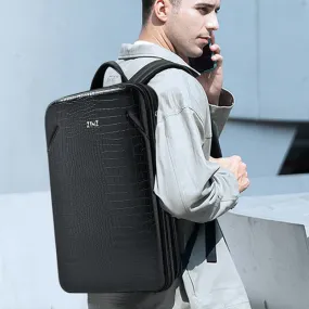 1pc  Slim Expandable Laptop Business  Backpack 15.6 Inch With Variable Capacity And USB Port, Anti-Theft Backpack Water-Resistant Travel Backpack  Bookbag, One-pices Shell Never Deformation