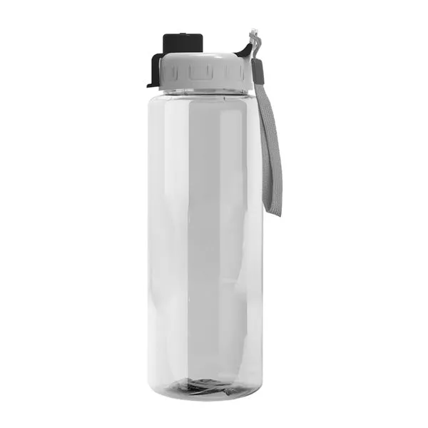 32 Oz. Guzzler Transparent Bottle - Quick Snap Lid (Q263722)