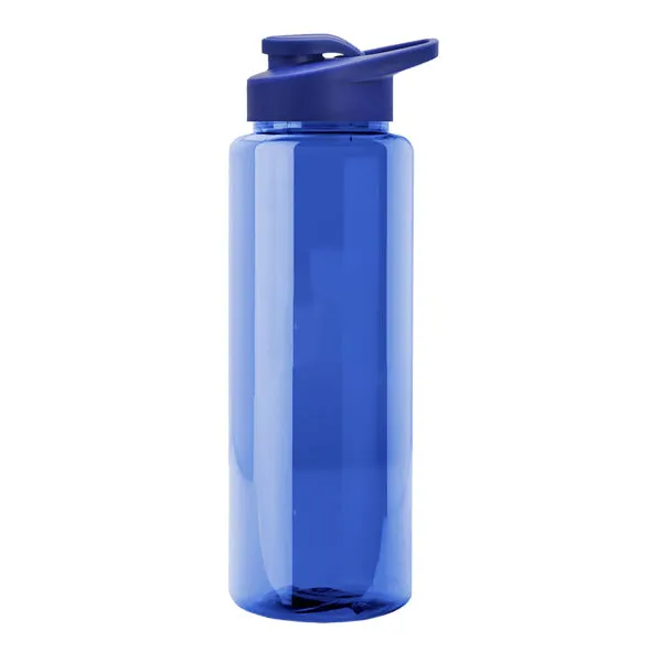 32 Oz. Guzzler Transparent Bottle - Snap Lid (Q753722)