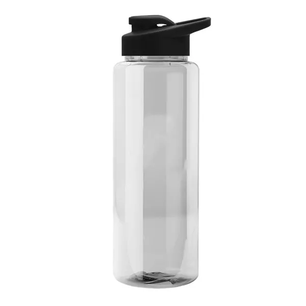 32 Oz. Guzzler Transparent Bottle - Snap Lid (Q753722)