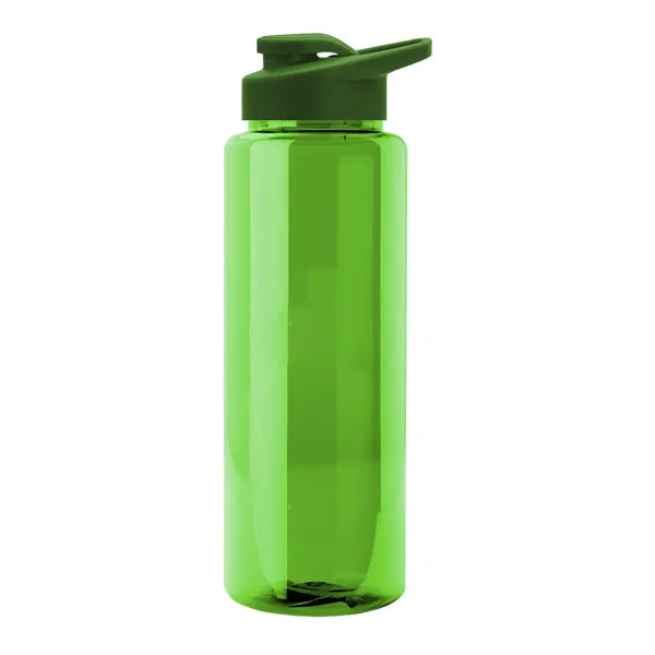 32 Oz. Guzzler Transparent Bottle - Snap Lid (Q753722)