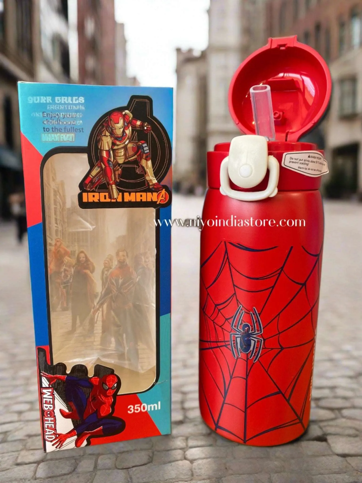 350ml Avenger Theme Stainless Steel Water Bottle for Kids