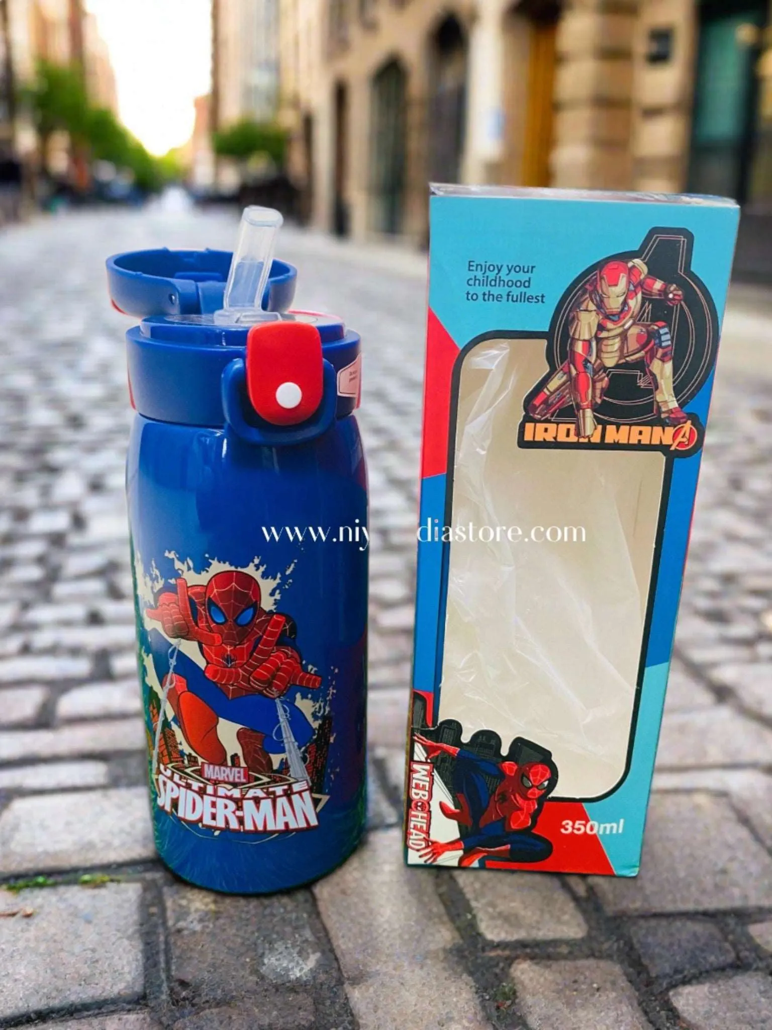 350ml Avenger Theme Stainless Steel Water Bottle for Kids