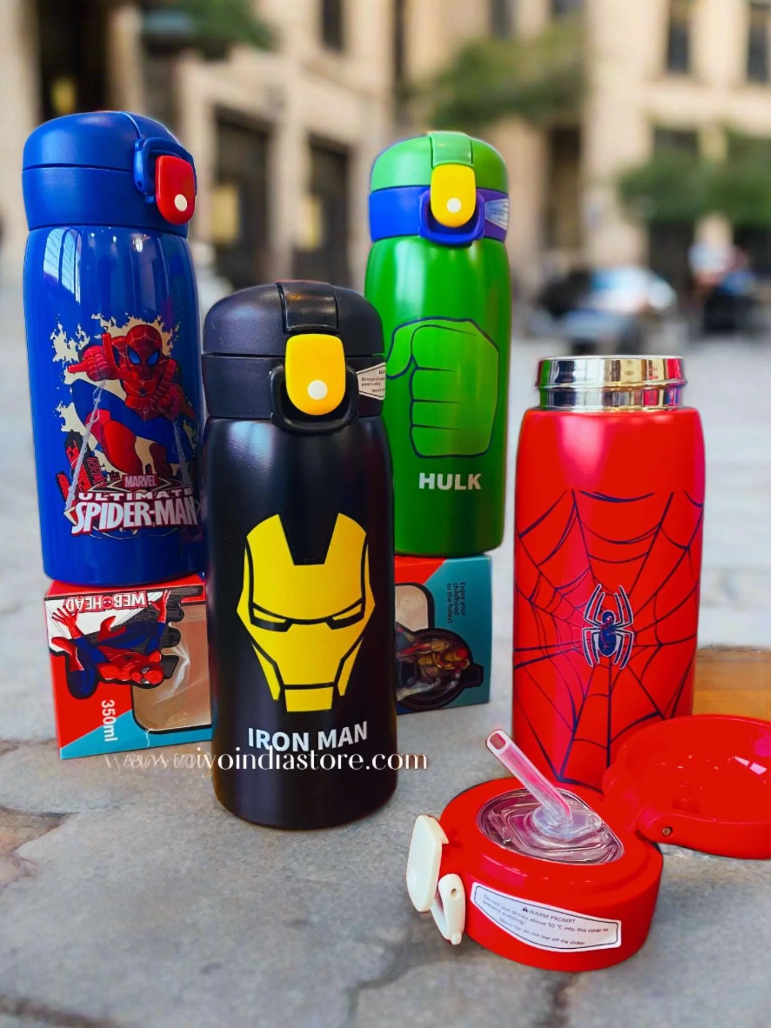 350ml Avenger Theme Stainless Steel Water Bottle for Kids