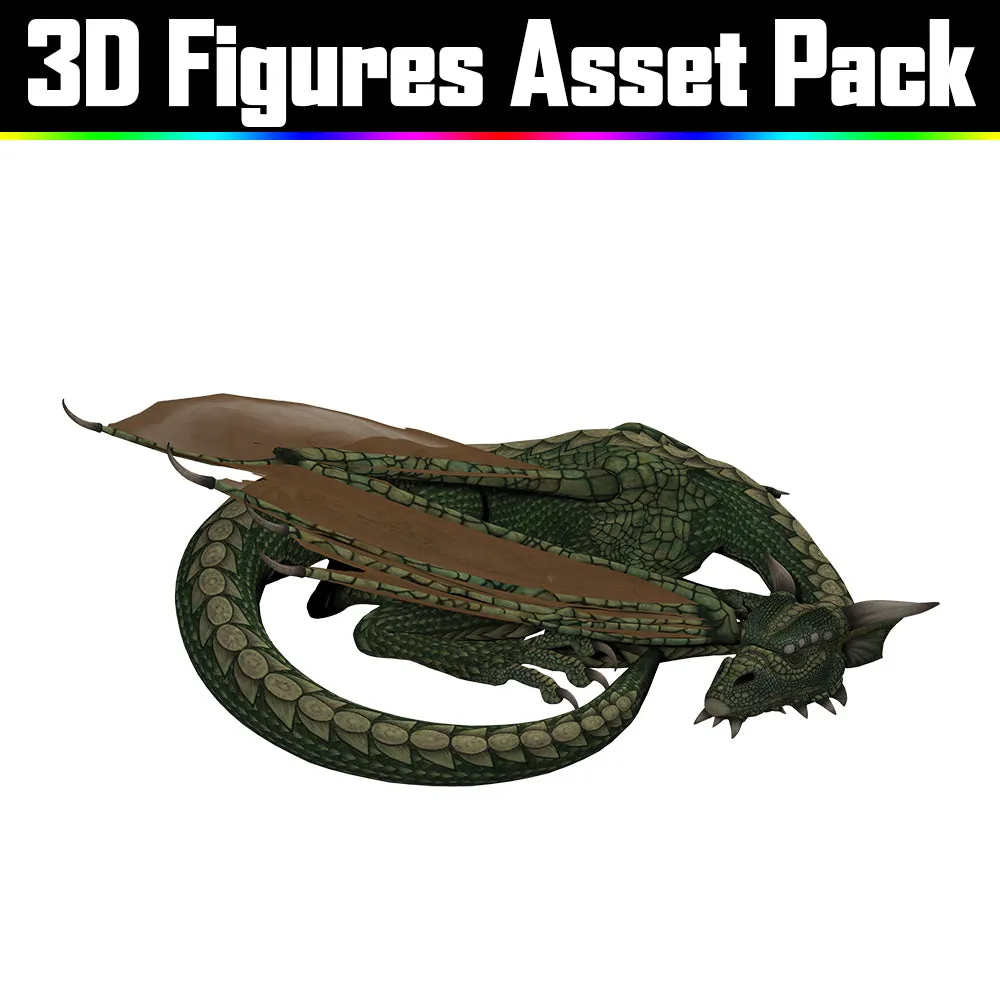 3D Figure Asset Pack - Psychedelic Art Graphic Assets