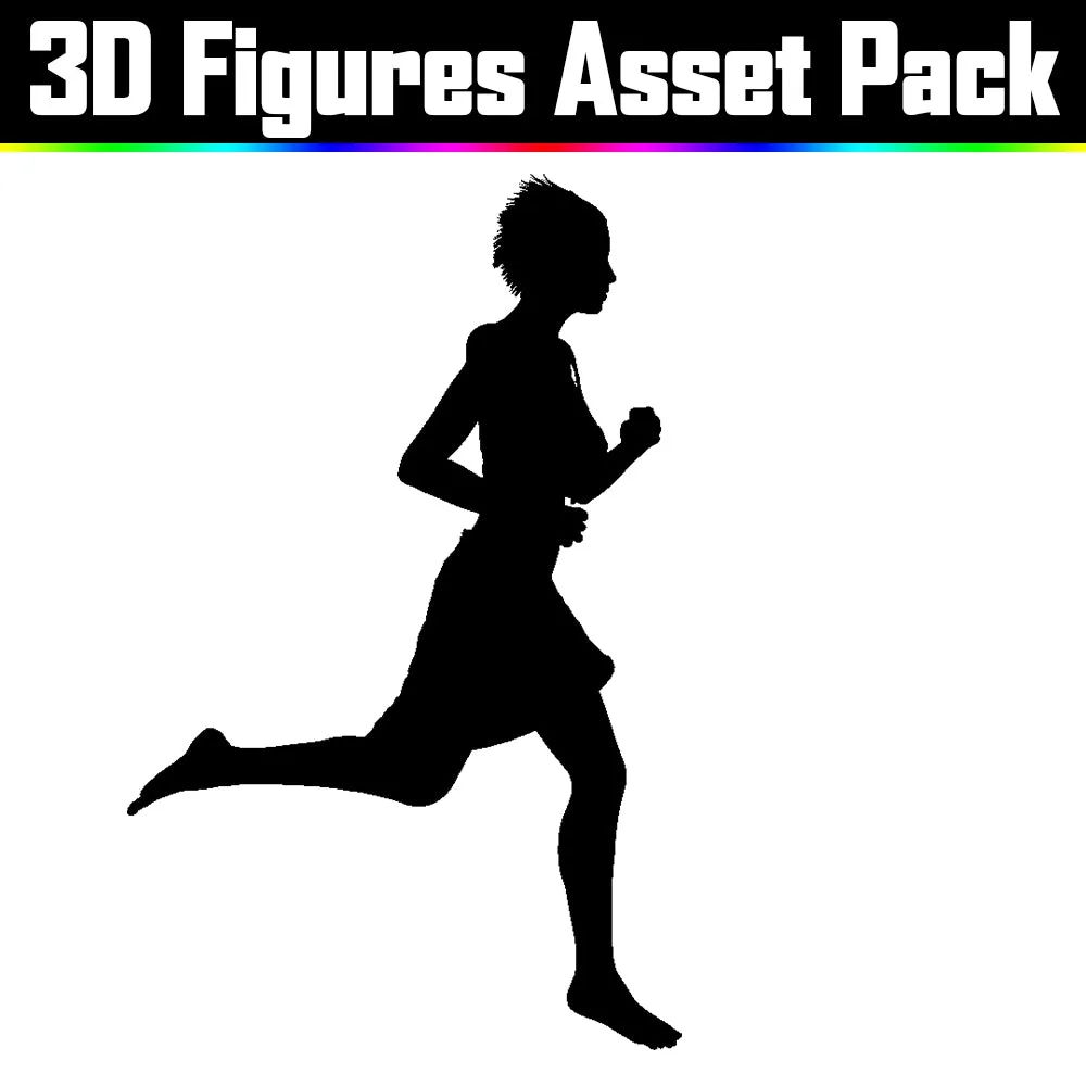 3D Figure Asset Pack - Psychedelic Art Graphic Assets