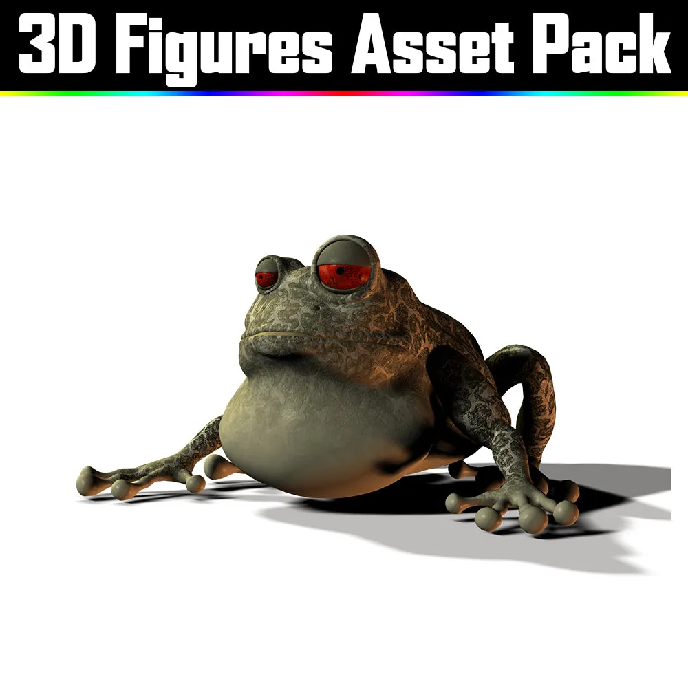 3D Figure Asset Pack - Psychedelic Art Graphic Assets