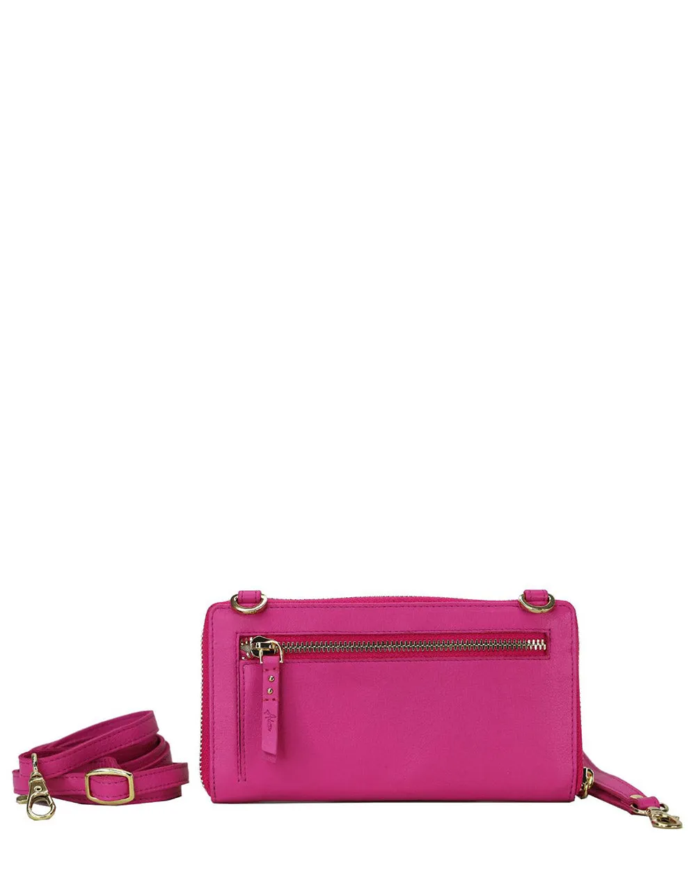 Adessa Chicago Fuchsia Leather Purse