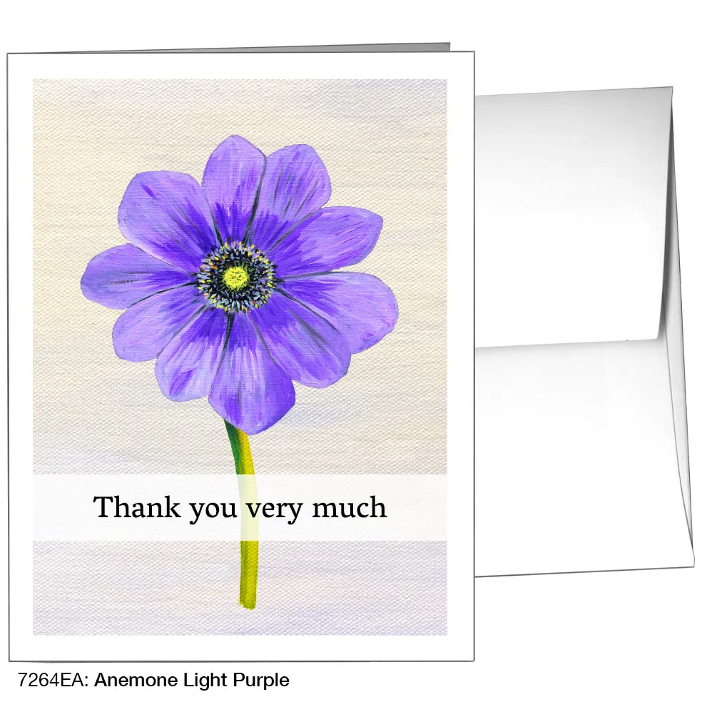 Anemone Light Purple, Greeting Card (7264EA)