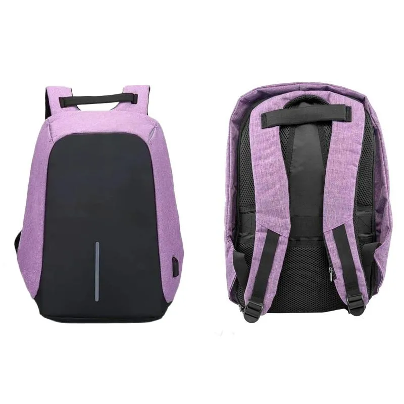 Anti-Theft Backpack with USB Charging Port