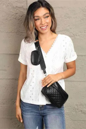 *APP EXCLUSIVE* Faux Leather Shoulder Bag with Small Purse