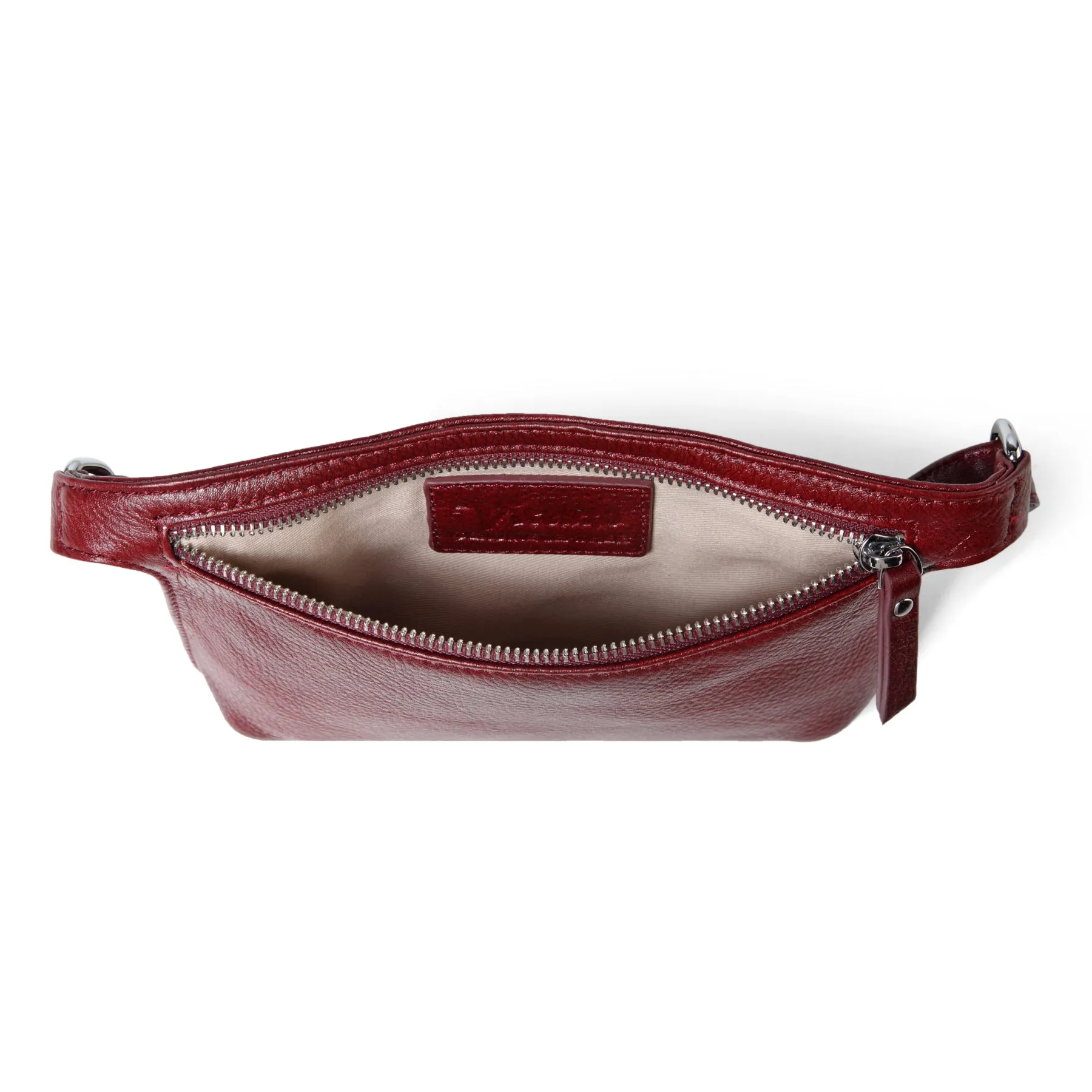 Arlette Leather Waist bag / Belt Bag- RED 2