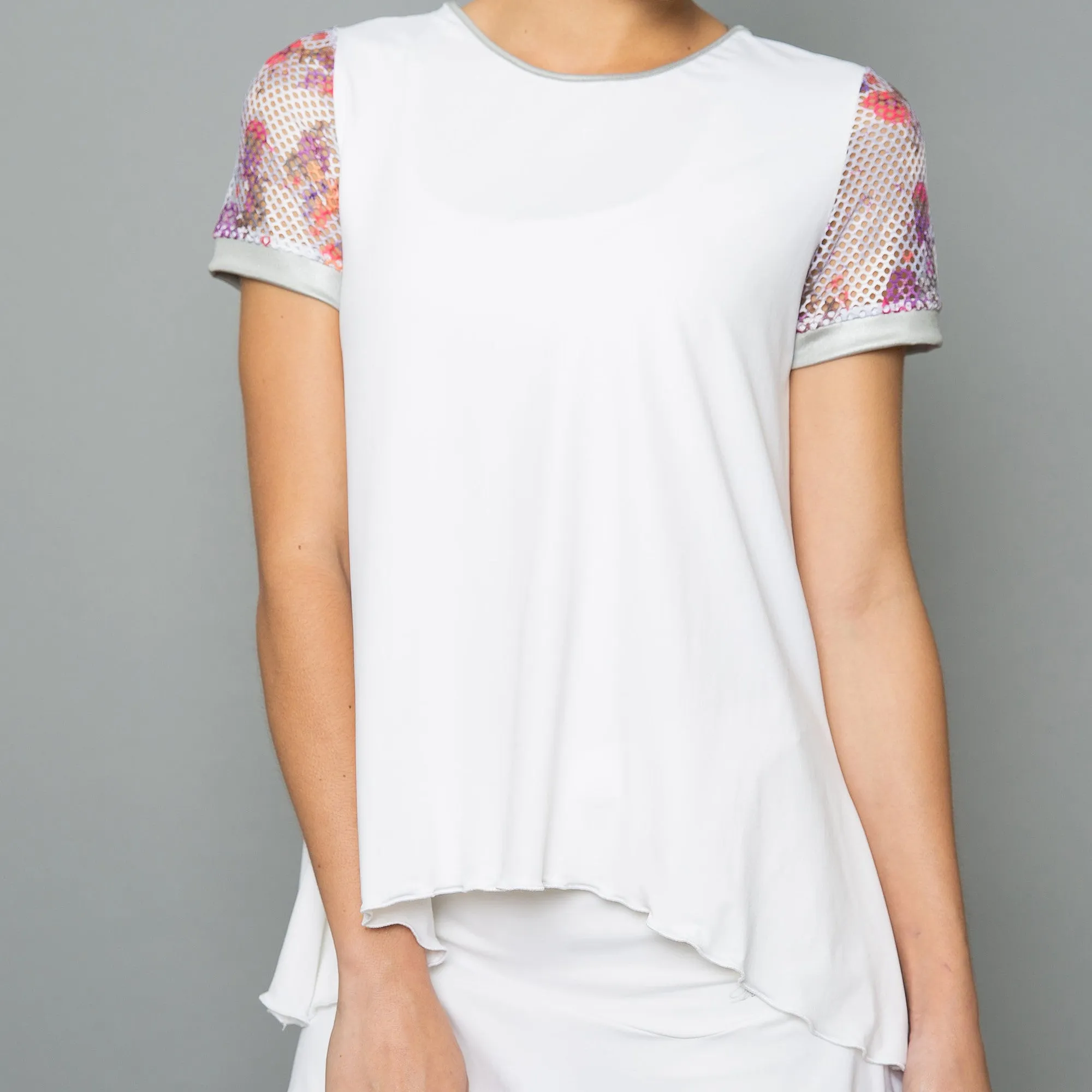 Army of Lovers Cap-Sleeve Top (white)