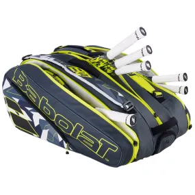 Babolat Pure Aero 2023 12-Pack Bag (Grey/YellowWhite)