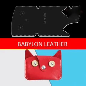 BABYLON™ Cat Coin Purse Leather Pattern AAB-368