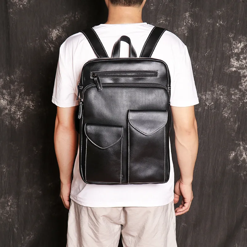 Backpack Men Full Grain Handmade Leather Backpack Cool Backpacks 