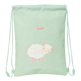 Backpack with Strings Safta Ovejita Green (26 x 34 x 1 cm)