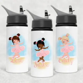 Ballet Room Personalised Aluminium Straw Water Bottle 650ml