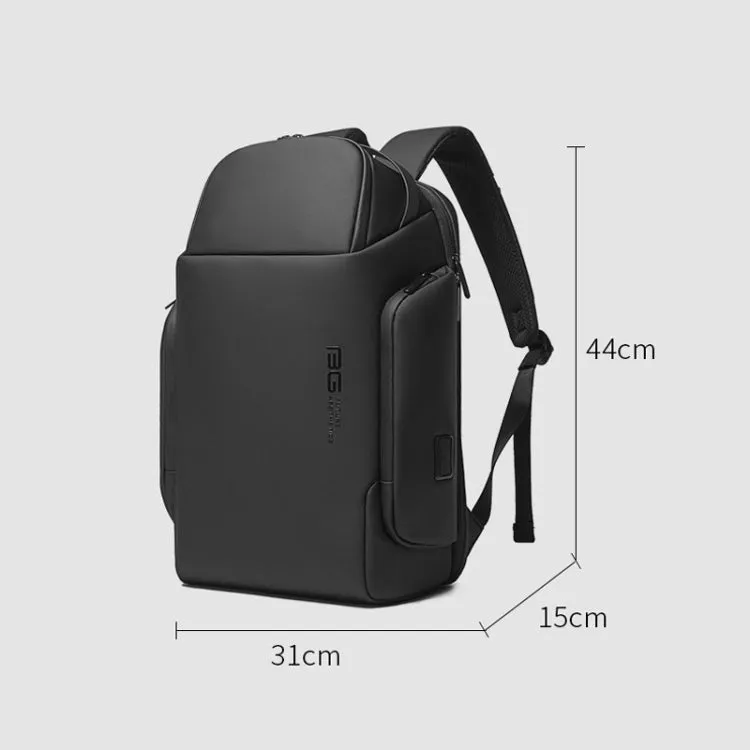 BANGE BG-7277 Business Large Capacity Backpack Men Waterproof Travel Computer Backpack(Black)