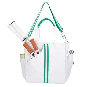 Belle Pickleball and Tennis Tote White