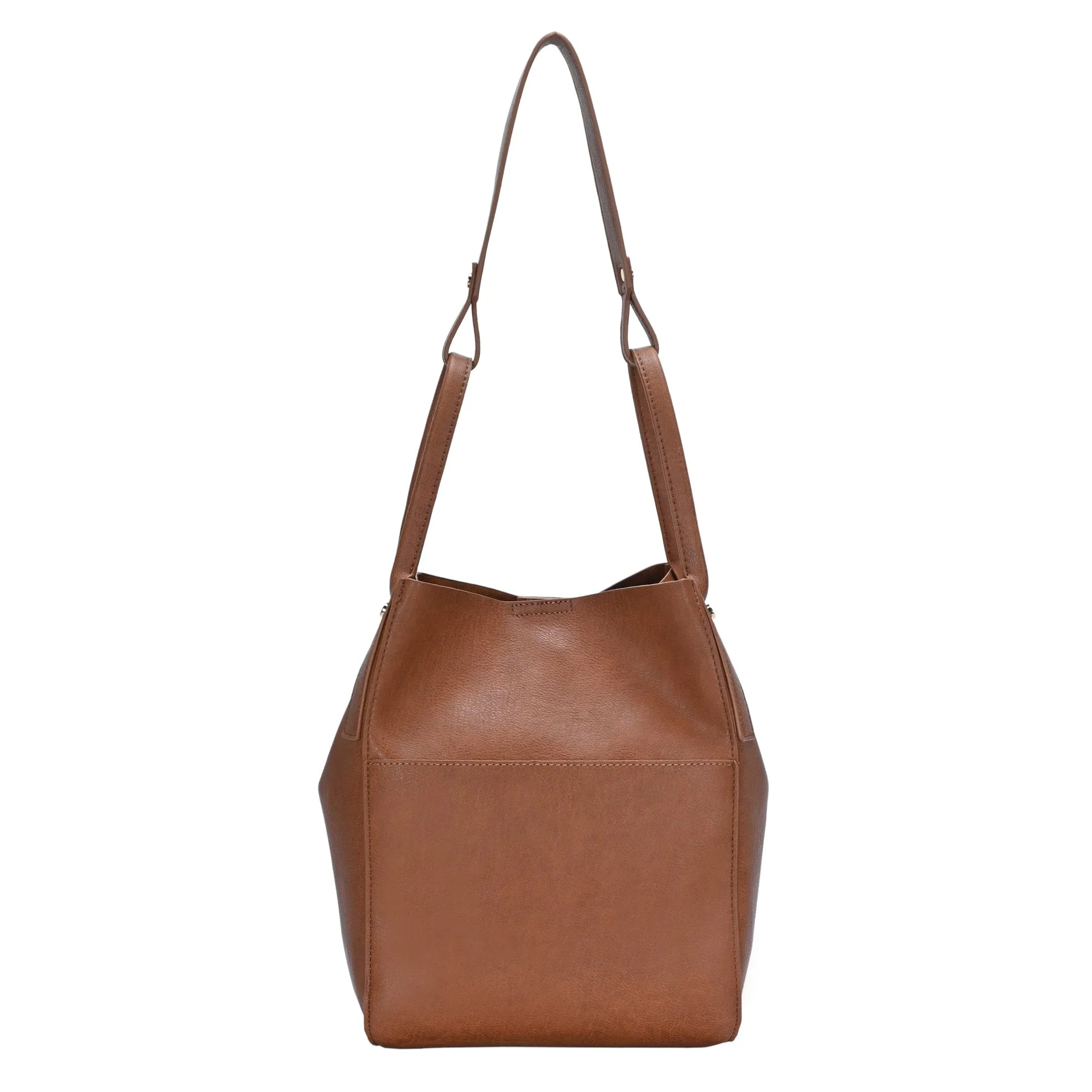 BGT85000 Soft Leather Double Handle Bucket Bag