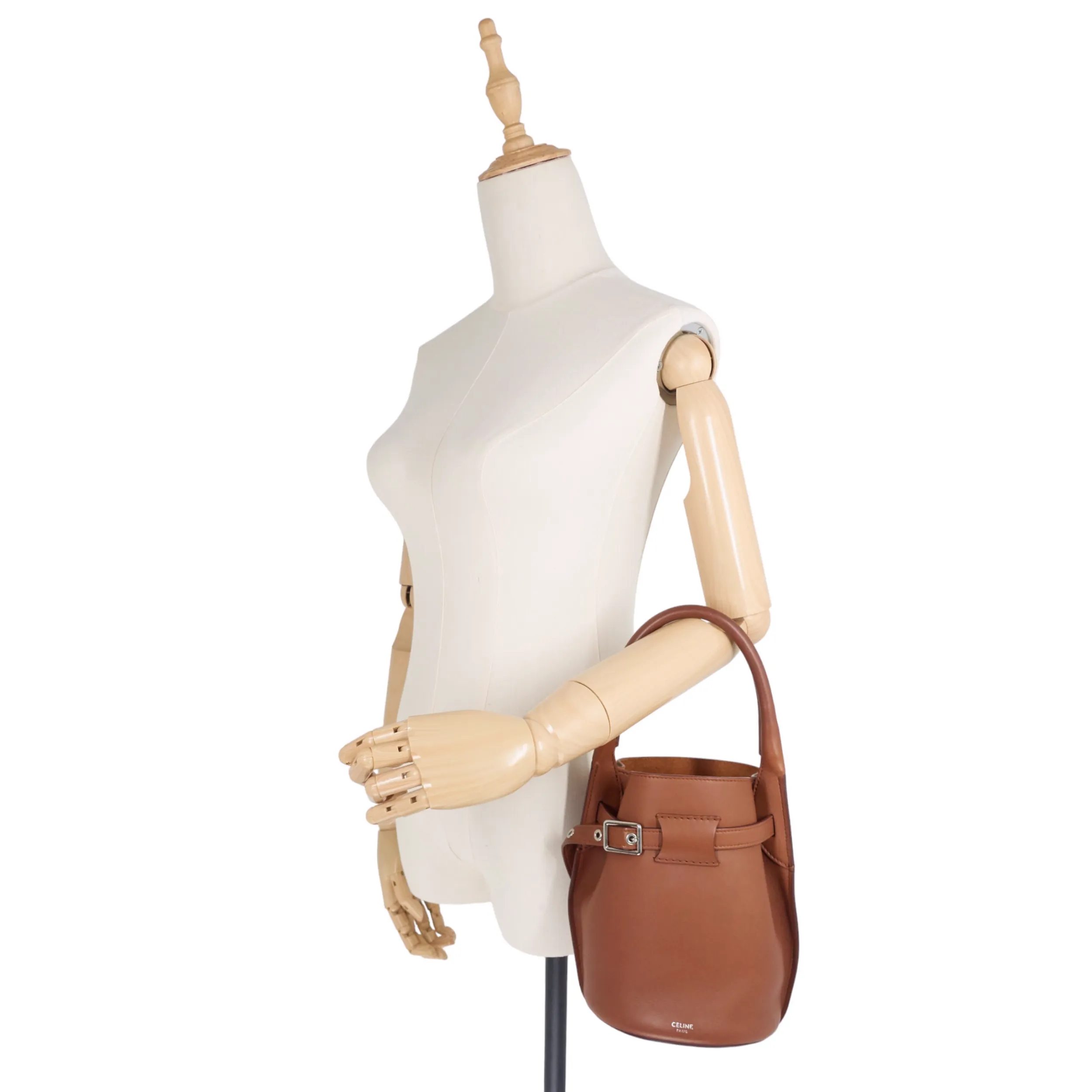 Big Bag Nano Calfskin Leather Bucket Bag