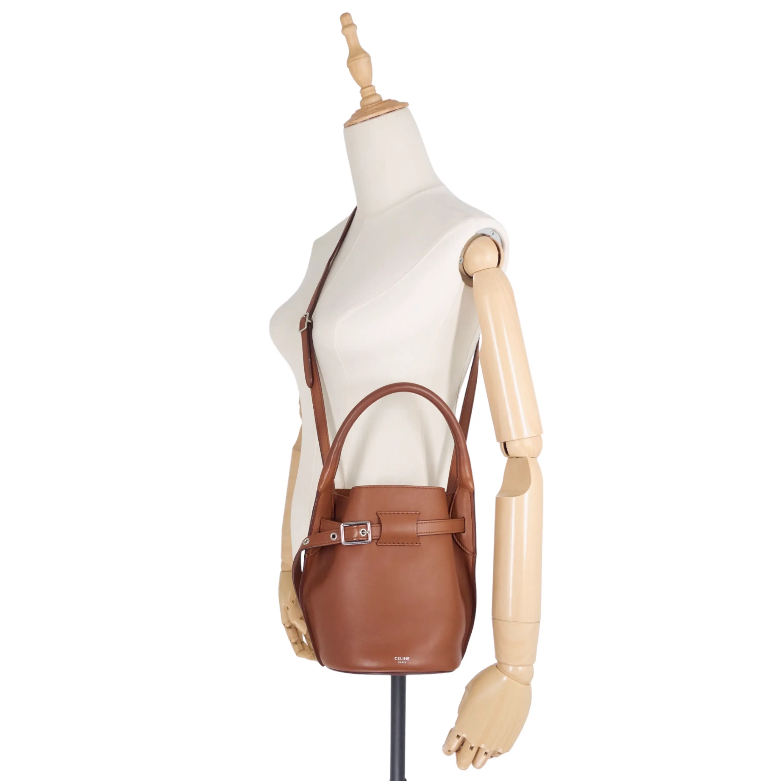 Big Bag Nano Calfskin Leather Bucket Bag