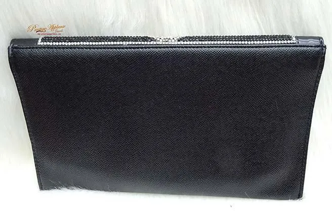 Black Rectangle Beautiful Party Evening Cocktail Clutch Purse