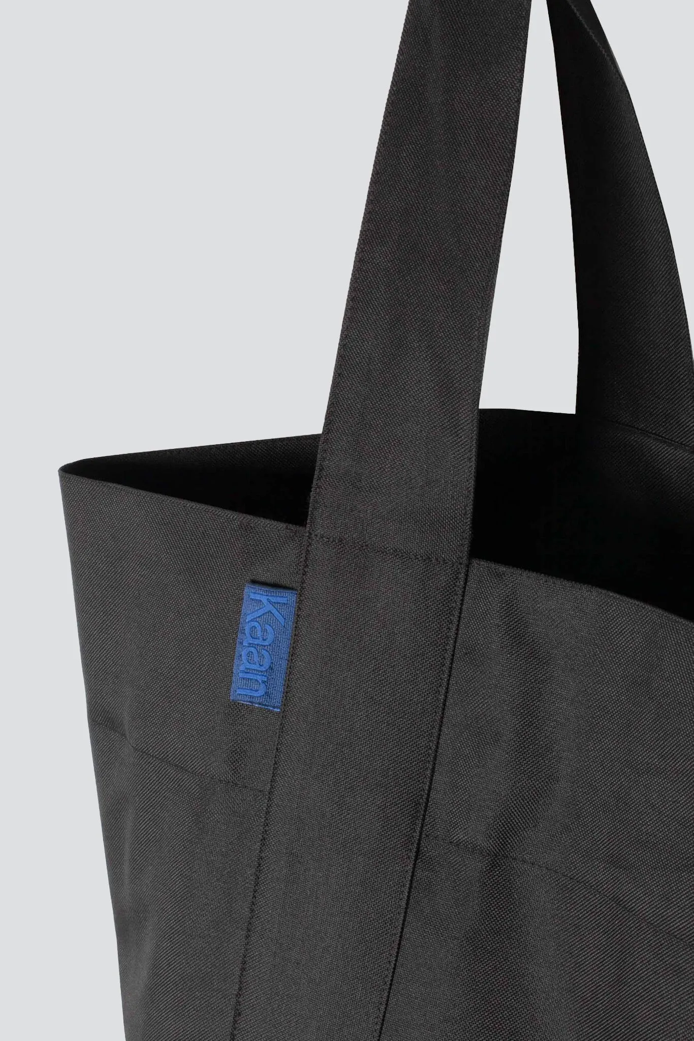 Black Waterproof Canvas Bucket Tote