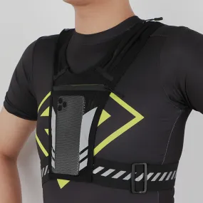 Breathable Lightweight Men's Mobile Phone Bag Outdoor Sports Running Vest Marathon Water Bag