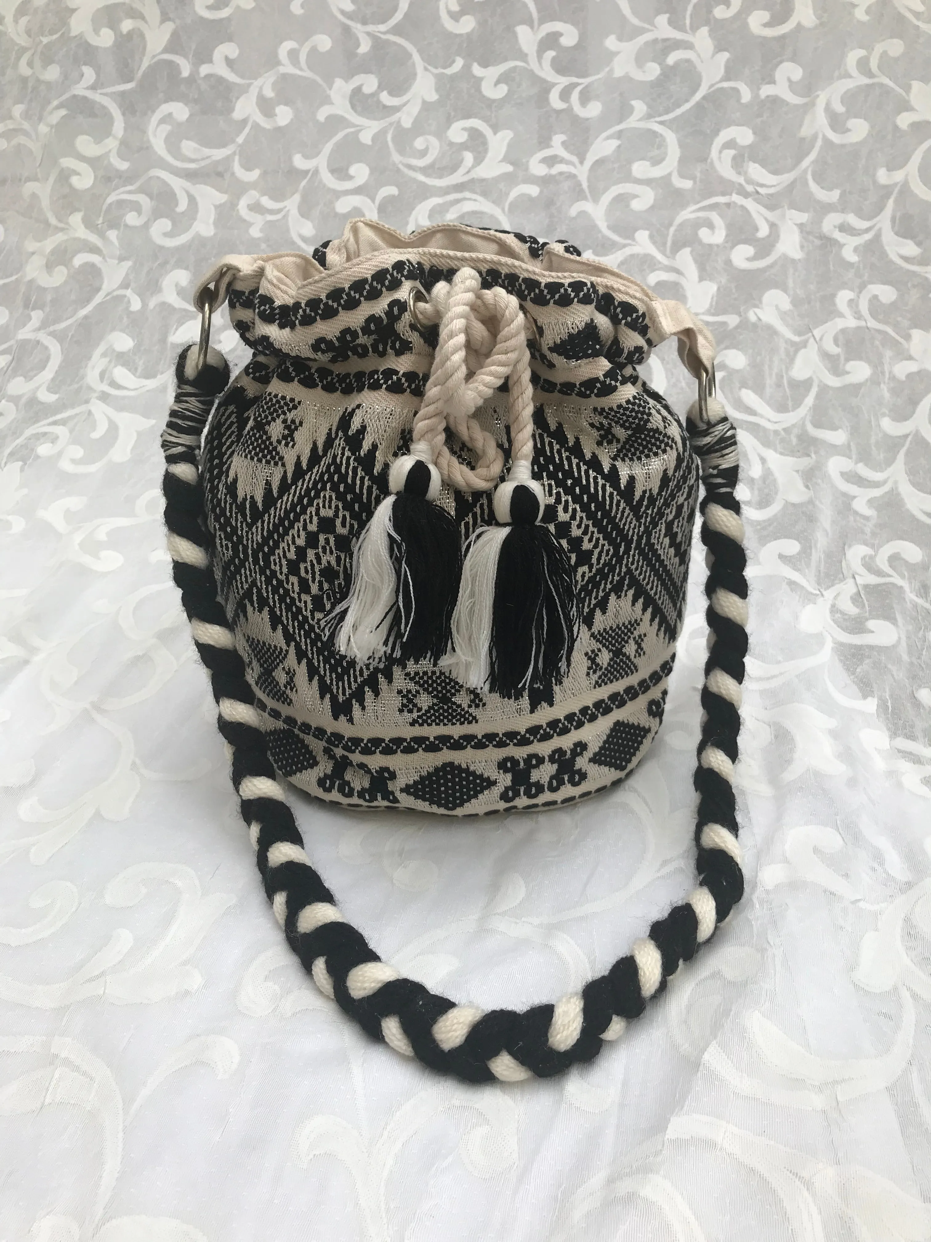 Bucket bag, beach boho mochilla bag!