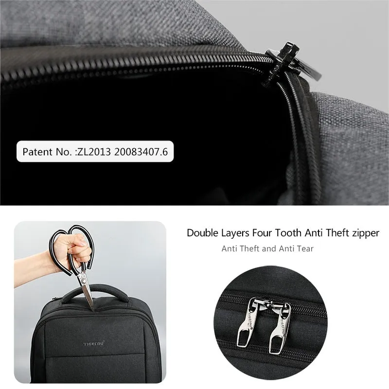 Business Laptop Backpack Anti-theft Daypack for Men 18L Laptop Backpacks Fashion School Bagpack