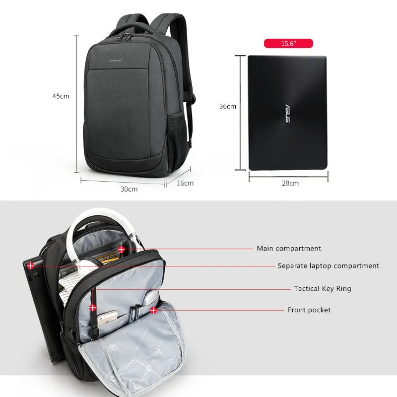 Business Laptop Backpack Anti-theft Daypack for Men 18L Laptop Backpacks Fashion School Bagpack