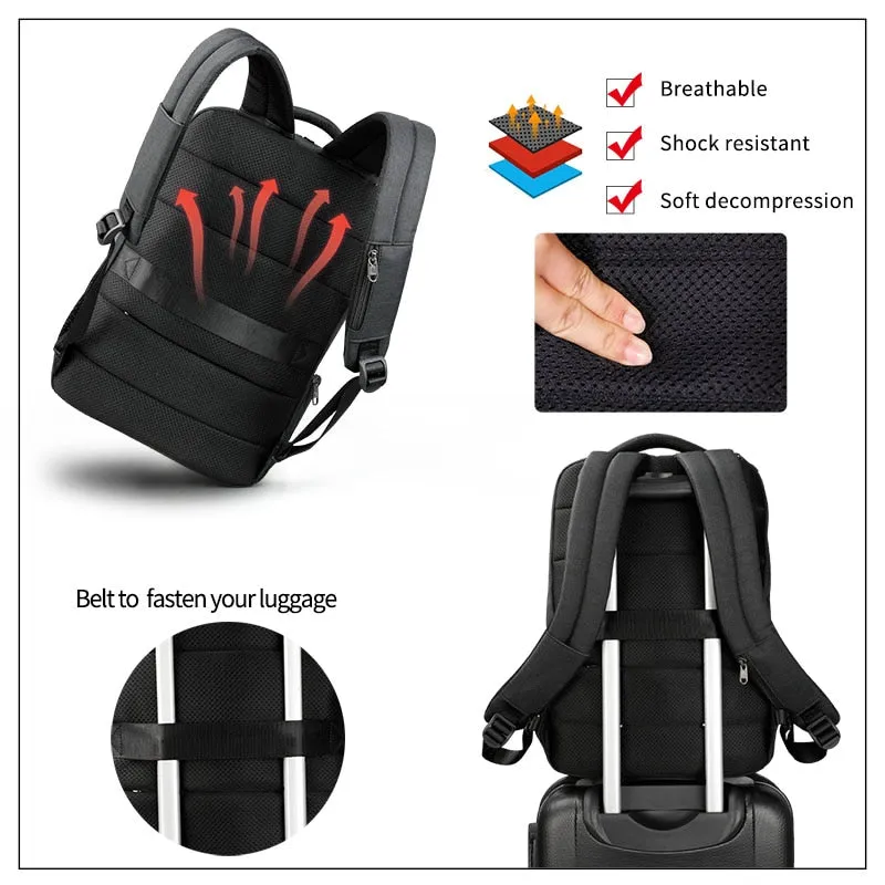 Business Laptop Backpack Anti-theft Daypack for Men 18L Laptop Backpacks Fashion School Bagpack