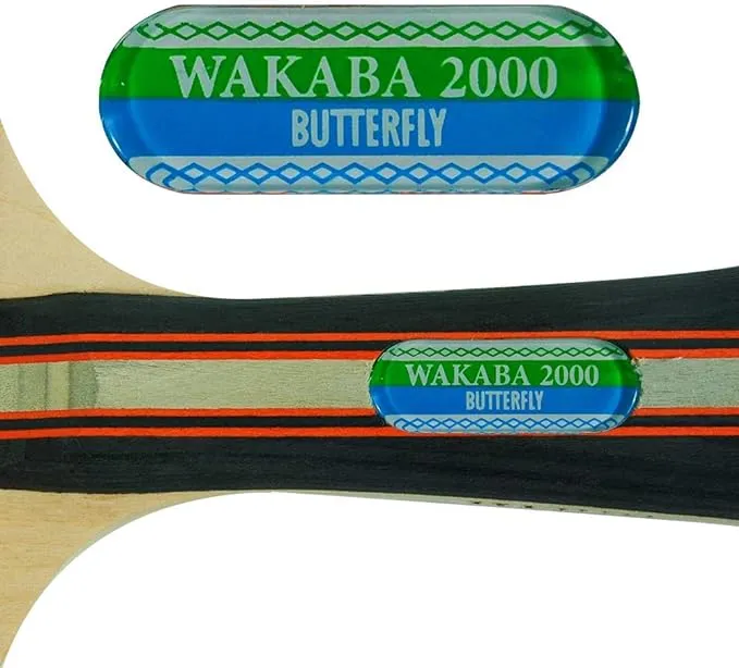 Butterfly Wakaba 2000 Table Tennis Racket with 2 Balls