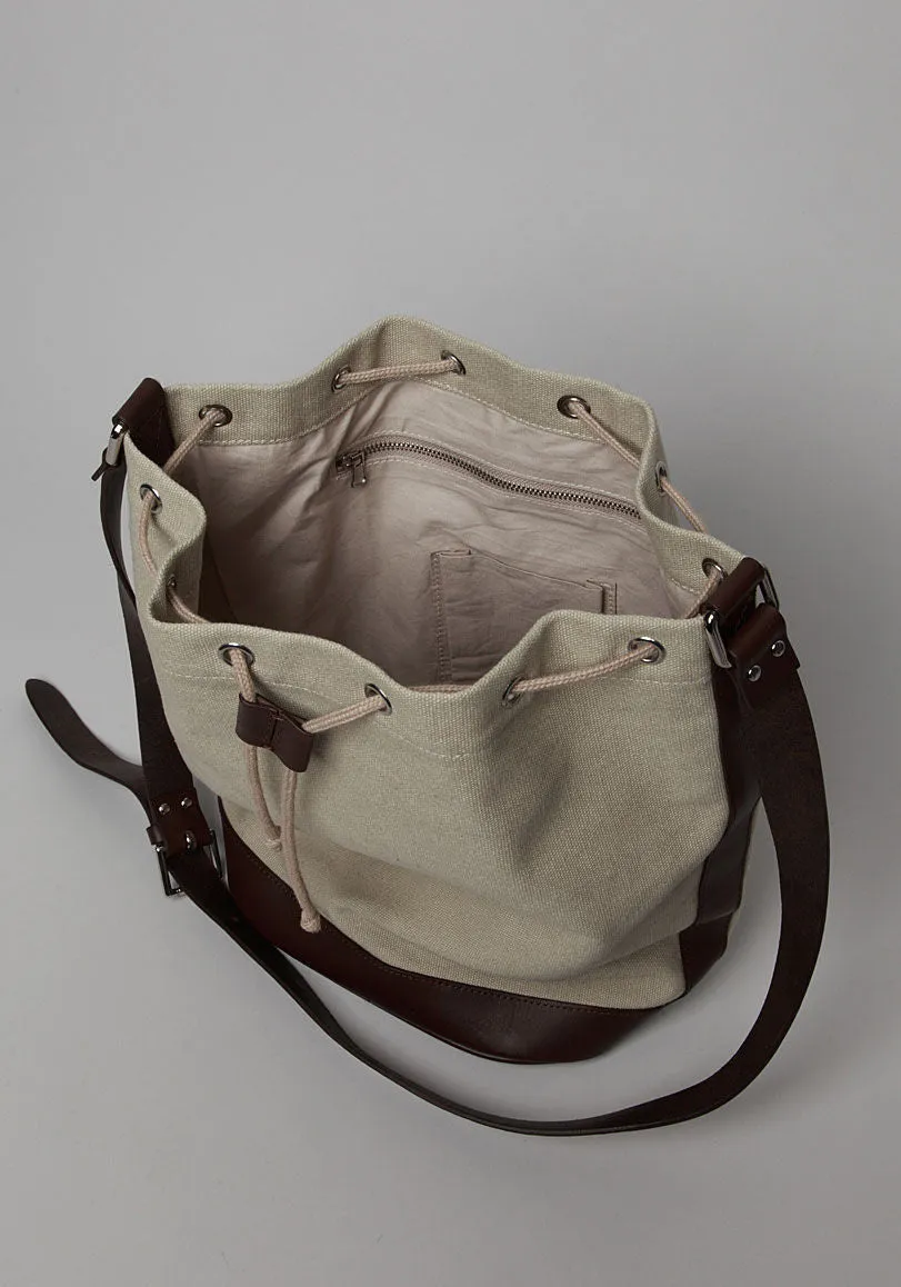 Canvas Bucket Bag