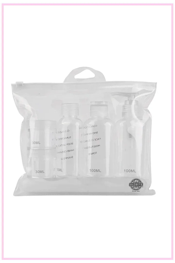 Carry-On Approved Travel Kit - Clear 7 Piece