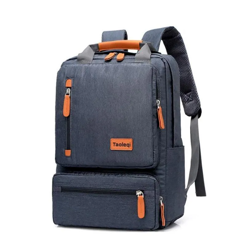 Casual Business Men Computer Backpack Light 15 inch Laptop Bag 2022 Waterproof Oxford cloth Lady Anti-theft Travel Backpack Gray