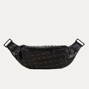 Cher Fanny Pack   Crossbody Bag | Black   Black Hardware