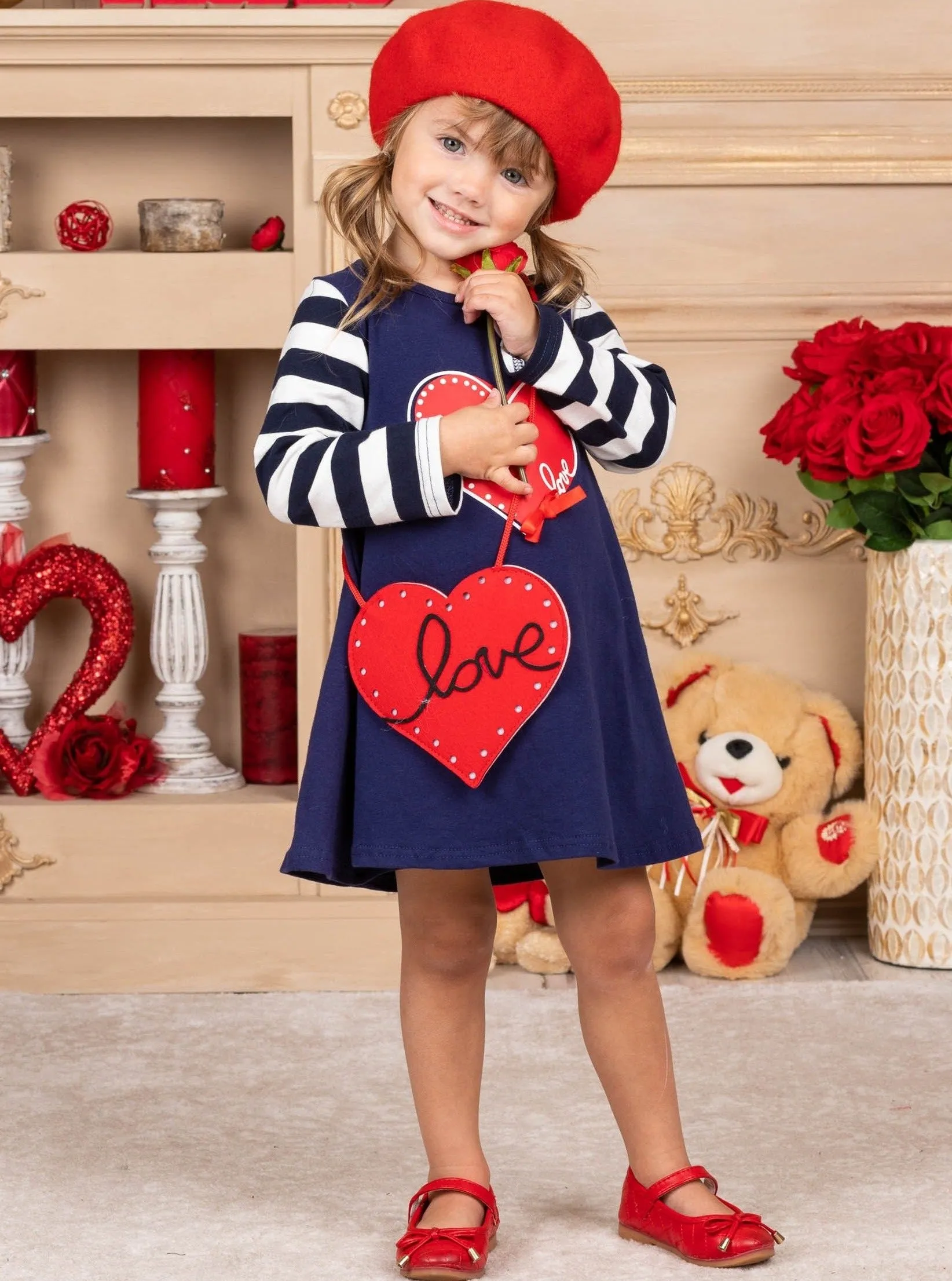 City of Love Dress and Purse Set