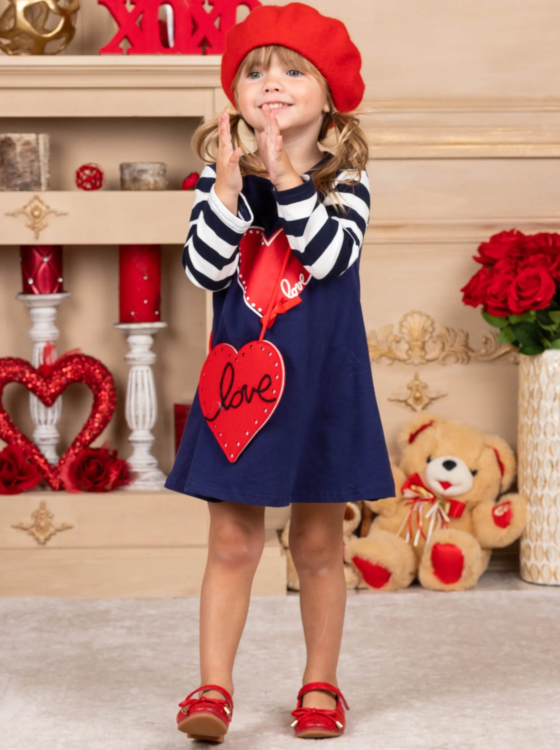 City of Love Dress and Purse Set