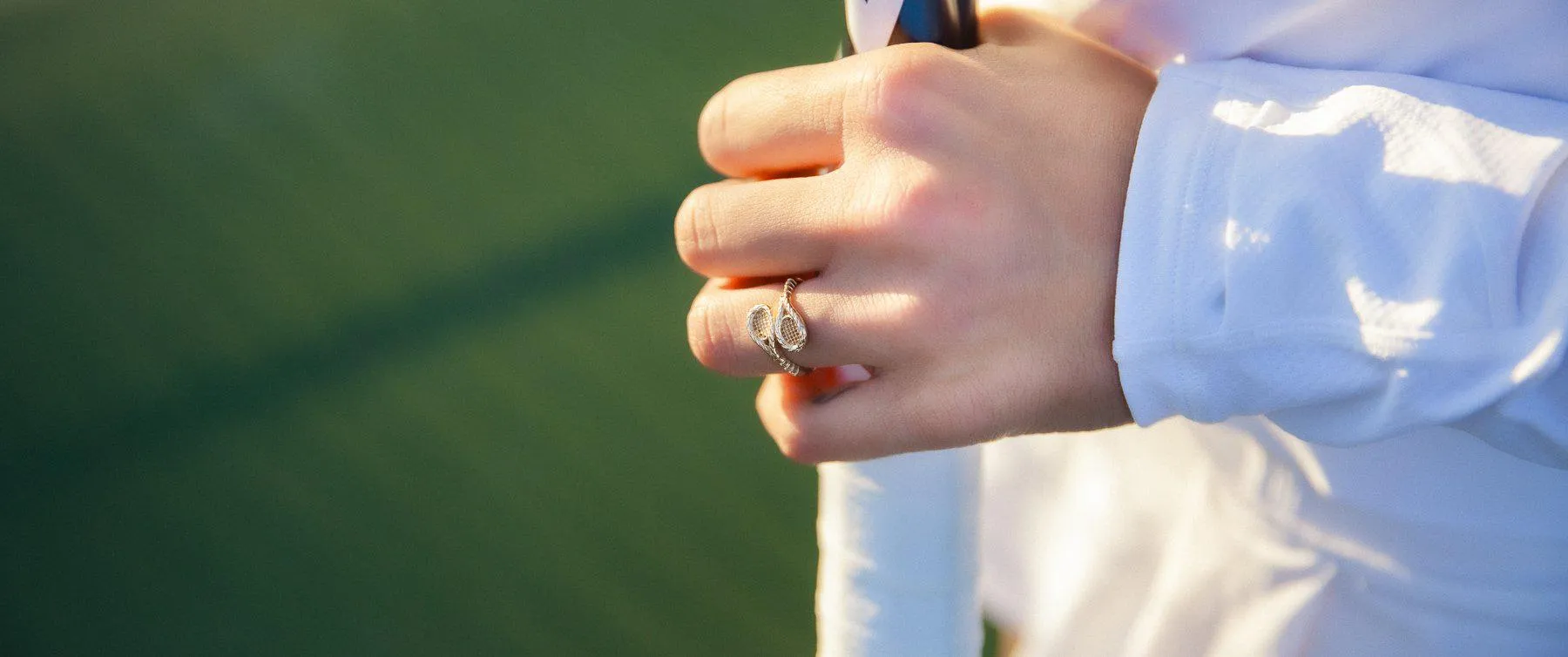 Classic Double Racquet Ring