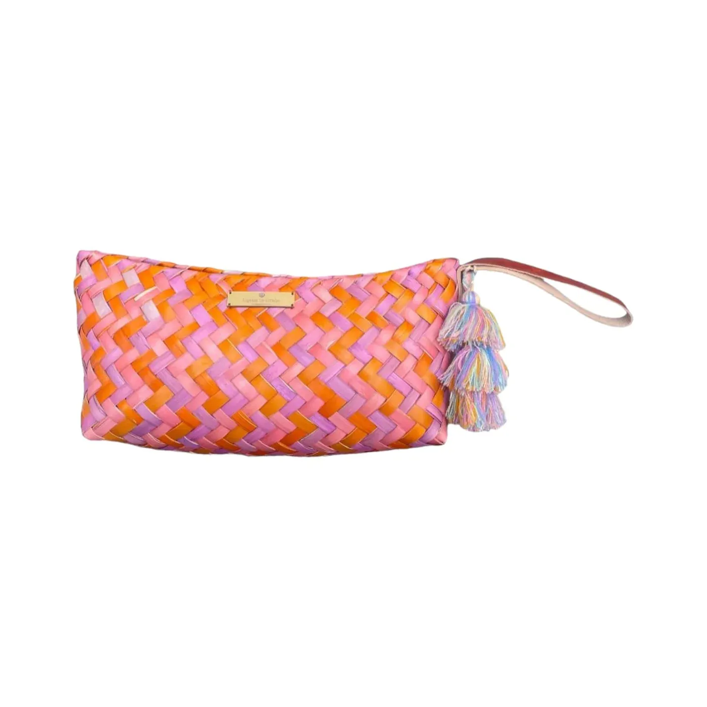 Clementine   Lavender Baguette Palm Citron Clutch