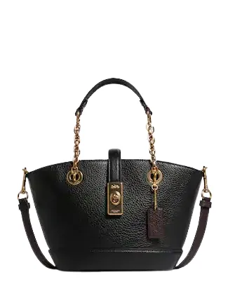 Coach Lane Bucket Bag With Snake Accent