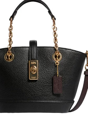 Coach Lane Bucket Bag With Snake Accent