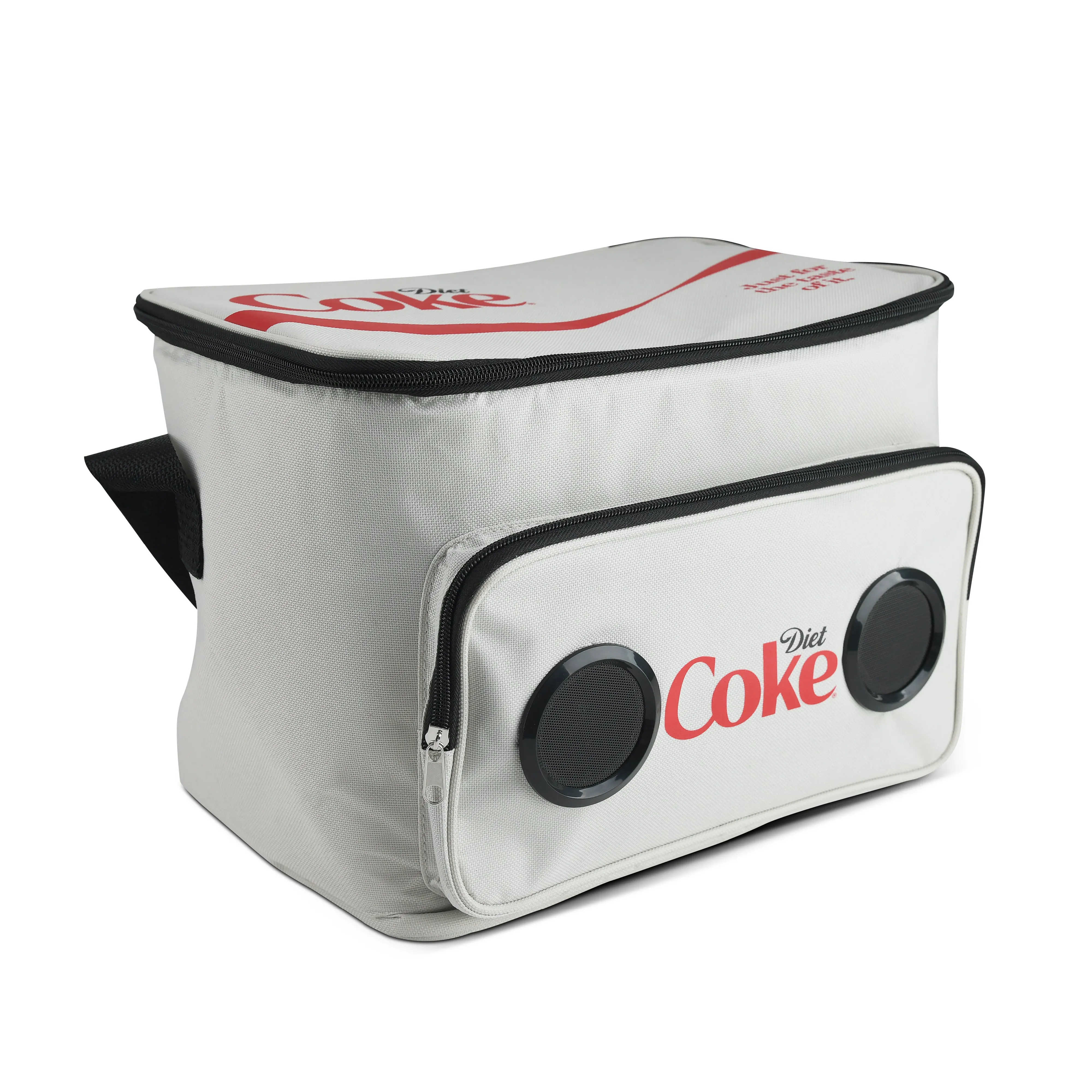 Coca Cola/ Diet Coke Cooler Bluetooth Speaker Bag with Rechargeable Long Playtime Battery, Stereo Sound, Multi Zipped Pockets and Adjustable Shoulder Strip For Indoor & Outdoor Parties | Portable Speaker