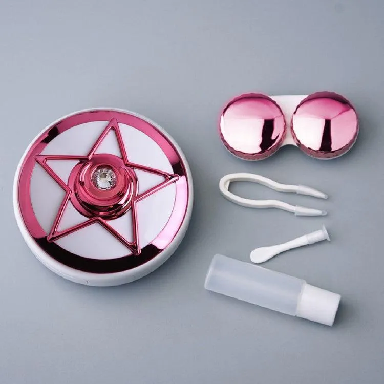 Compact Dual Compartment Contact Lens Storage Case