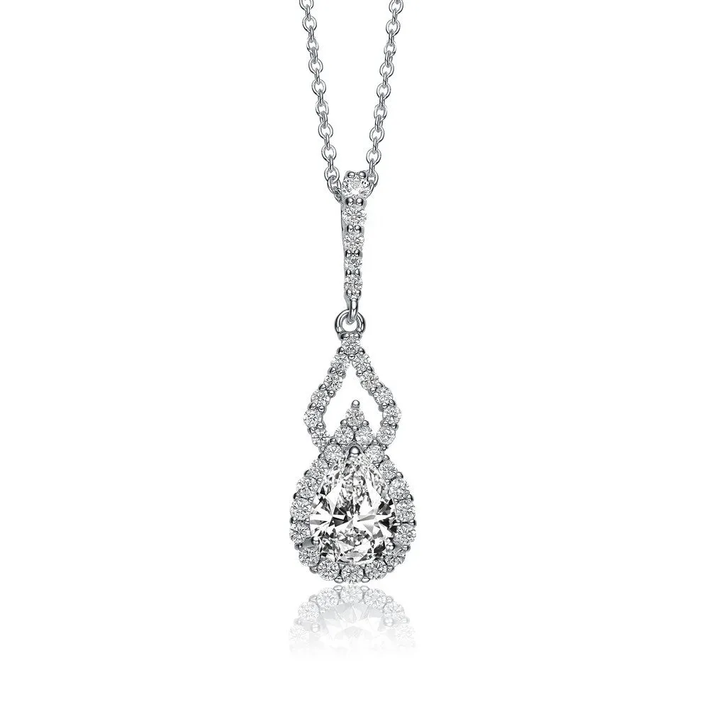 Constance Double Drop Pear Necklace