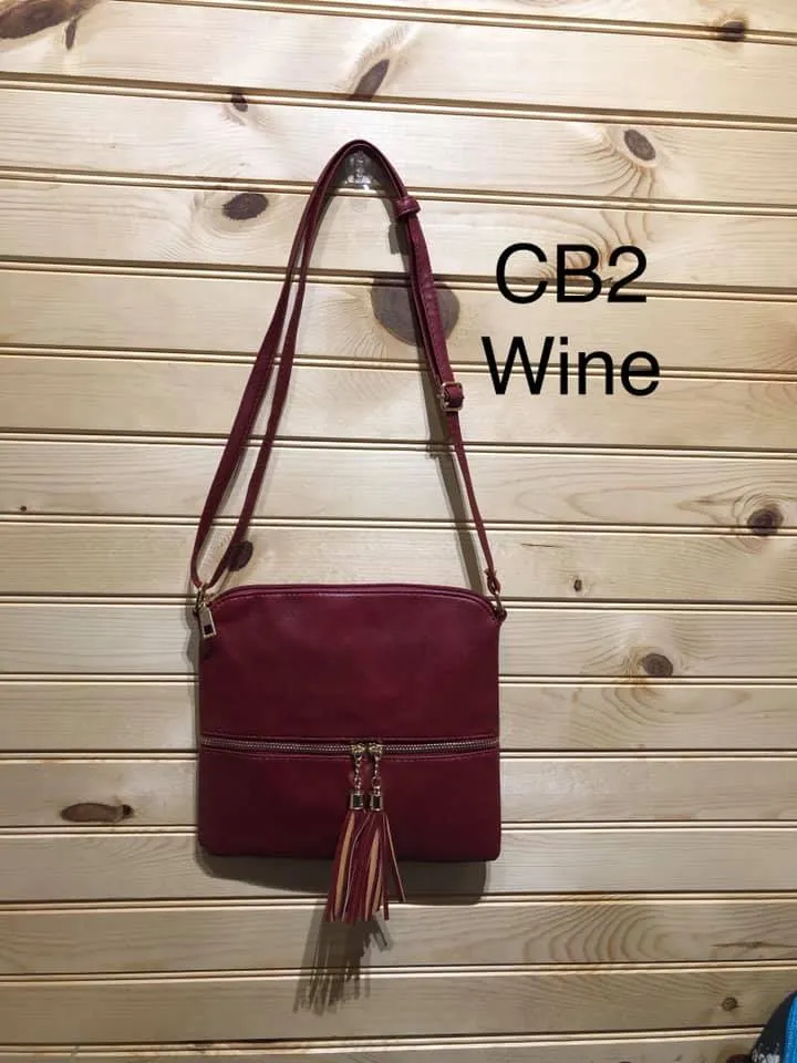 Cross Body Purse - Wine